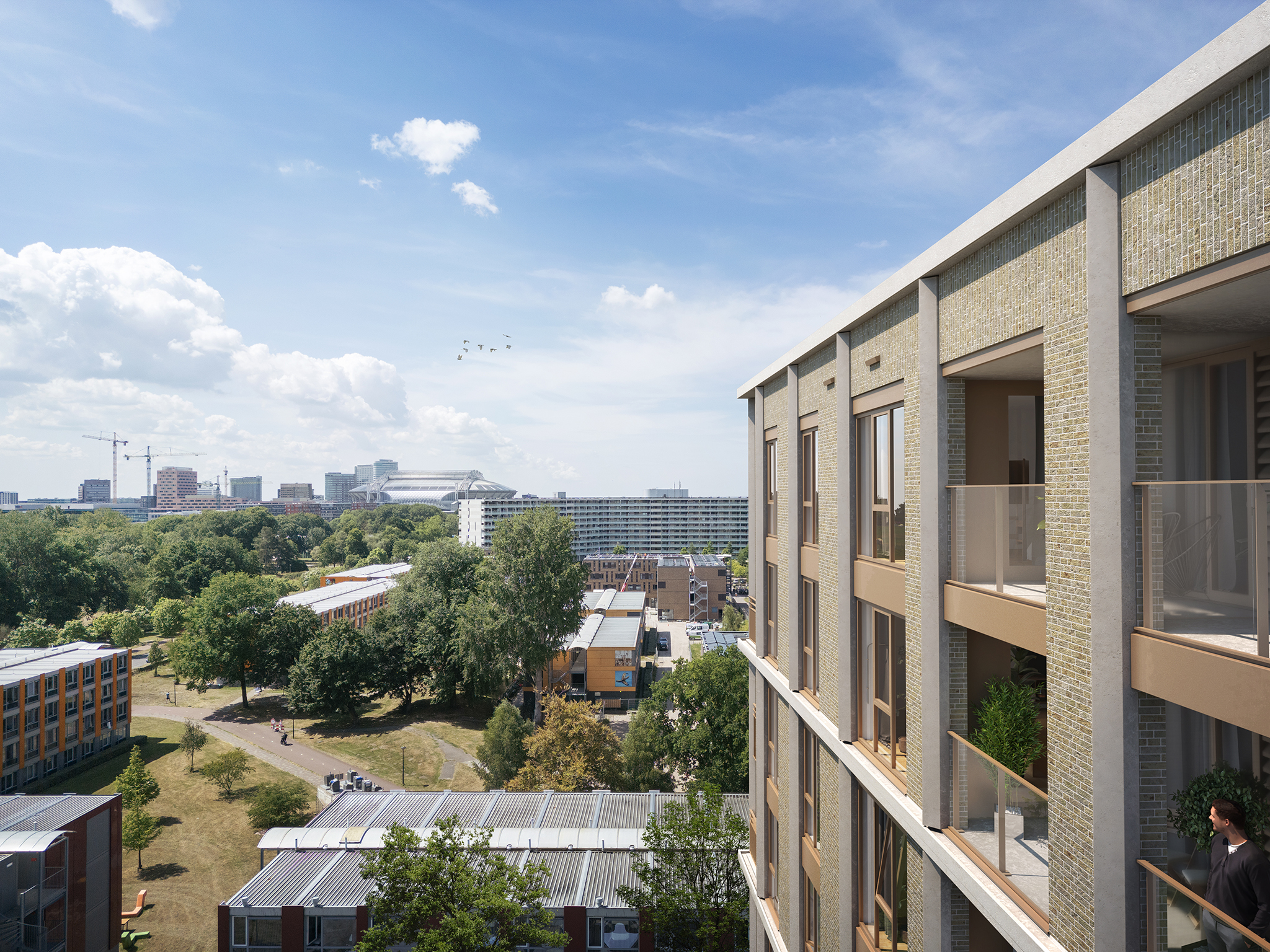 Nieuwbouw Amsterdam Fusion Uitzicht Arena 1536